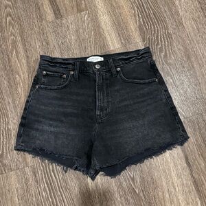 Black Abercrombie denim shorts
